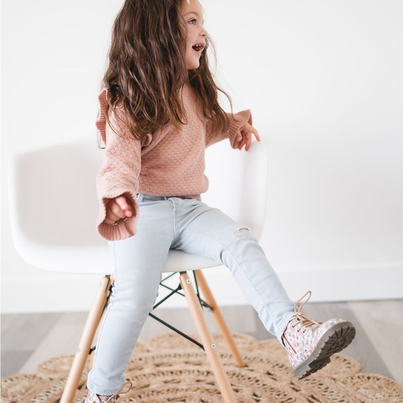 Combat Boots - Retro Boho Floral - Picture 14 of 15